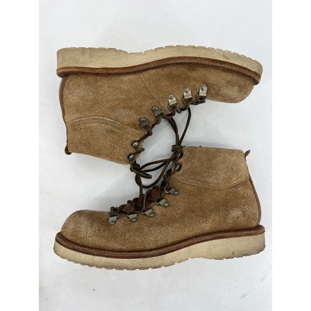 Frye‎ Mountain Hiking Boots Mens 8.5 Tan Suede Vibram Gumlite 81120